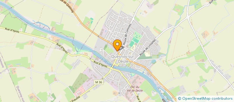 localisation de l'entreprise CENOTE-COMMUNICATION  QUESNOY-SUR-DEULE