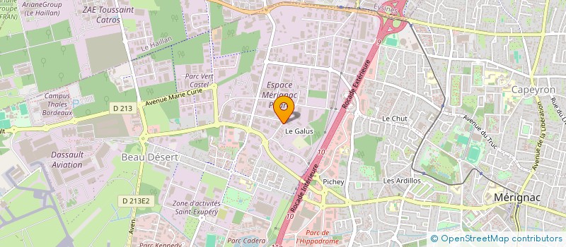 localisation de l'entreprise CENOV DISTRIBUTION  MERIGNAC