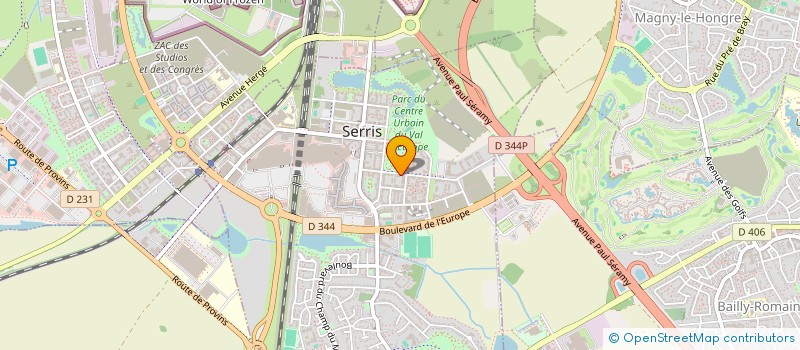 localisation de l'entreprise CENROC  SERRIS