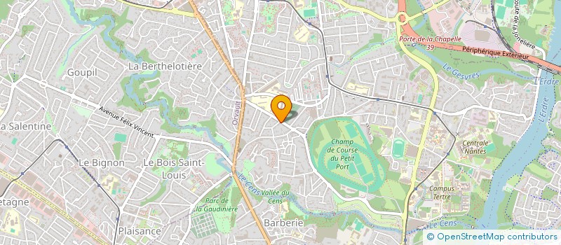 localisation de l'entreprise CENS ET SANTE à NANTES