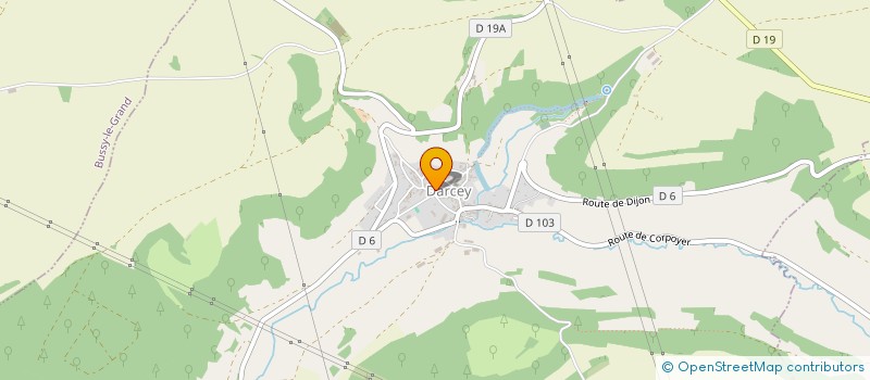 localisation de l'entreprise CENSE DES POSSIBLES  DARCEY