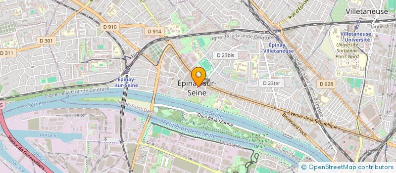 localisation de l'entreprise CENSEA à EPINAY-SUR-SEINE