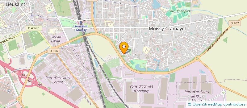 localisation de l'entreprise CENSI à MOISSY-CRAMAYEL