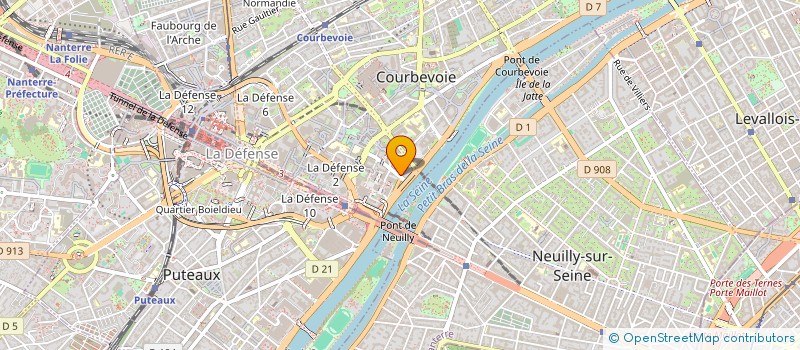 localisation de l'entreprise CENSIA à COURBEVOIE
