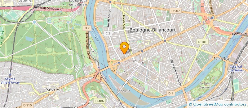 localisation de l'entreprise CENSOLIA à BOULOGNE-BILLANCOURT