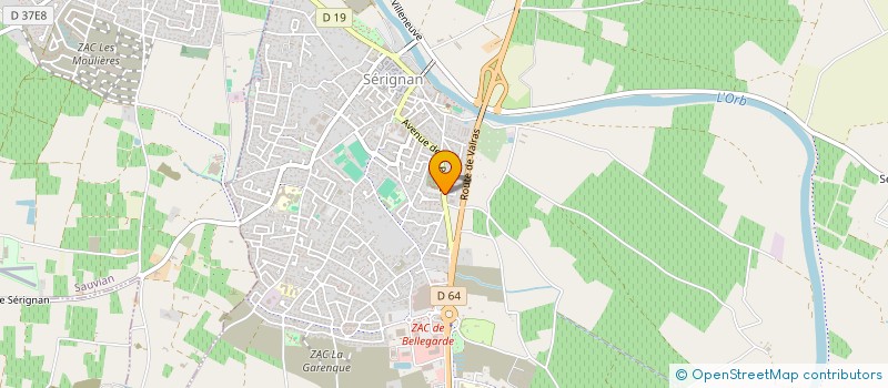 localisation de l'entreprise CENSOMED SERIGNAN  SERIGNAN