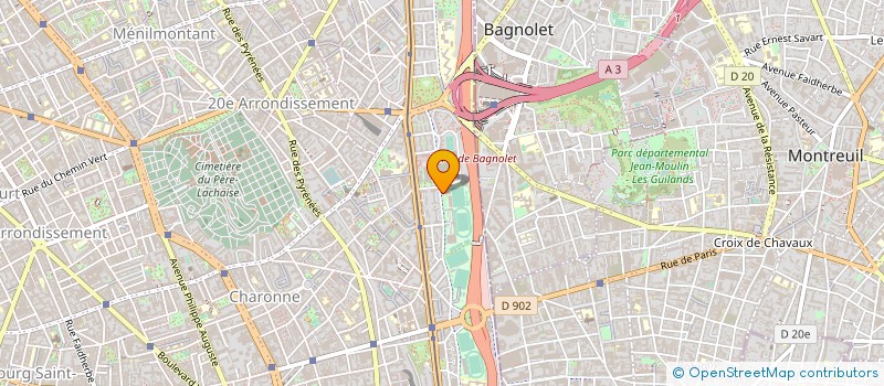 localisation de l'entreprise CENT ACCUEIL ANIMATION  PARIS