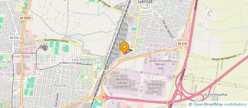 localisation de l'entreprise CENT AFF OUTI FRAI TOUR METAUX à GERZAT