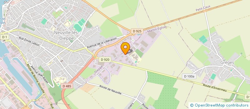 localisation de l'entreprise CENT AFFUT MODE FOURN OUTILLAG à DIEPPE