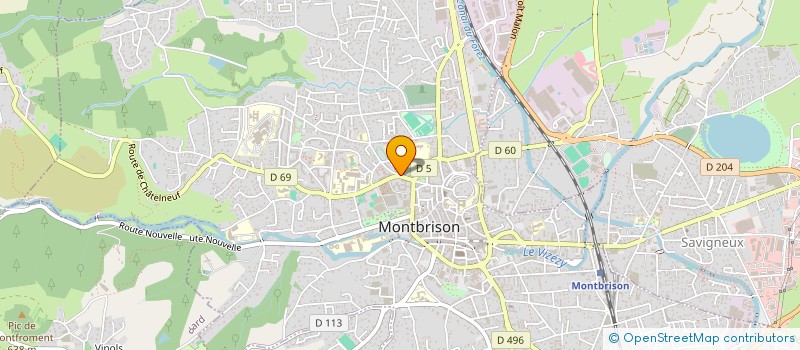 localisation de l'entreprise CENT ANIMATION SPIRIT FOREZ  MONTBRISON