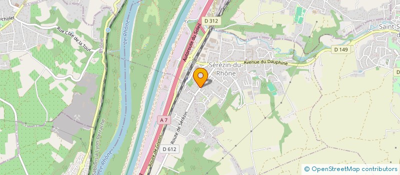 localisation de l'entreprise CENT'ANNI  SEREZIN-DU-RHONE