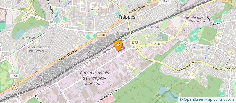 localisation de l'entreprise CENT BILAN ORIENT PROFES ST QUENTIN à TRAPPES