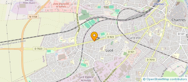 localisation de l'entreprise CENT CINQ R à LUCE
