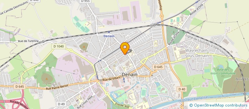 localisation de l'entreprise CENT COMPT INFOR HAINAUT CAMBR à DENAIN