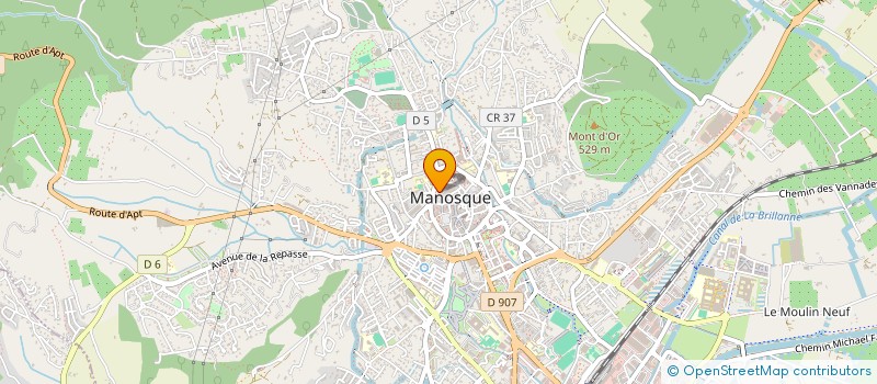 localisation de l'entreprise CENT COMPTABILITE ECONOMIES RURALES  MANOSQUE
