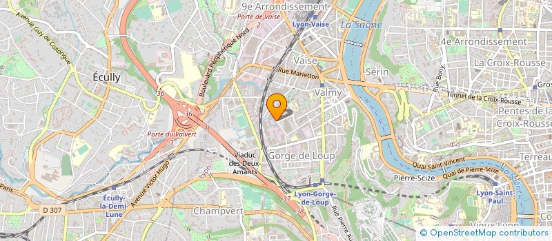 localisation de l'entreprise CENT CULT. MUSIQUE ACTUEL AMERIQUE LATIN  LYON