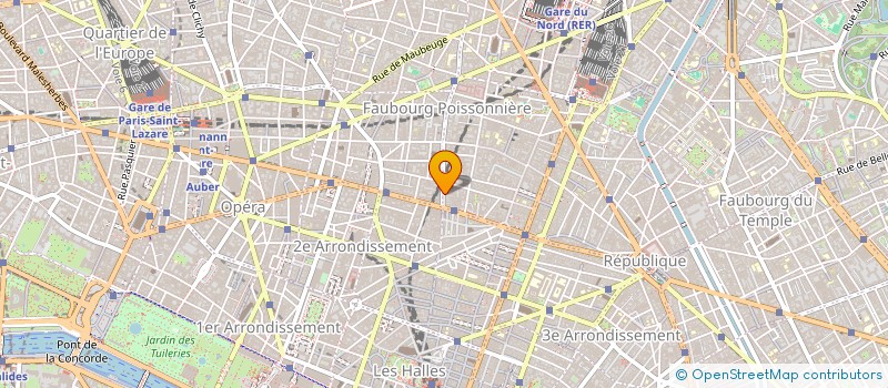 localisation de l'entreprise CENT DEGRES à PARIS