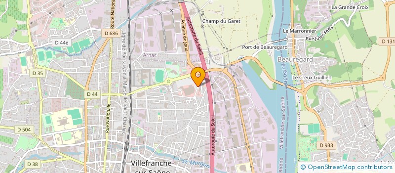 localisation de l'entreprise CENT DESSOUS DESSUS à VILLEFRANCHE-SUR-SAONE