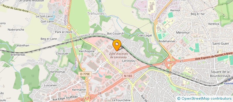 localisation de l'entreprise CENT DETRESSES à VANNES