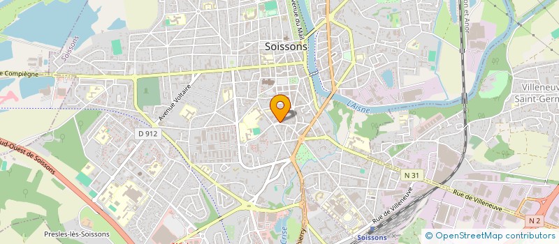 localisation de l'entreprise CENT DOCUM ET INFORM FEMMES ET FAMILLES à SOISSONS