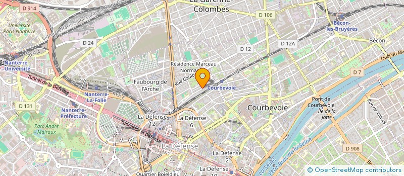 localisation de l'entreprise CENT ECONOM PROTEC AIDE REGUL IMMIGRES à COURBEVOIE