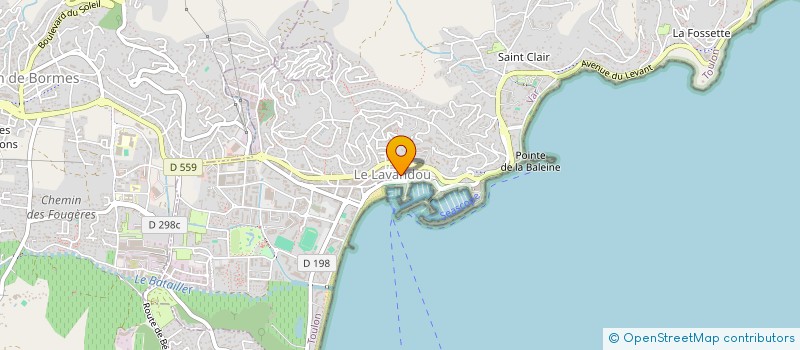 localisation de l'entreprise CENT EDUC ROUTIERE MARITIME à LE LAVANDOU
