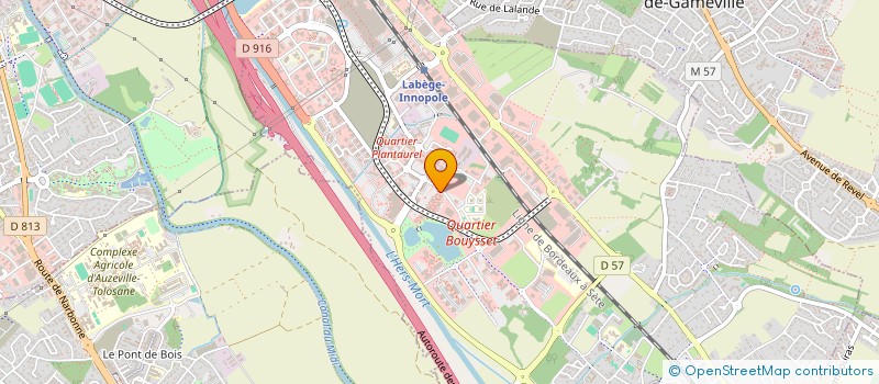 localisation de l'entreprise CENT EDUCAT PERMANENTE FORMAT CONTINUE à LABEGE