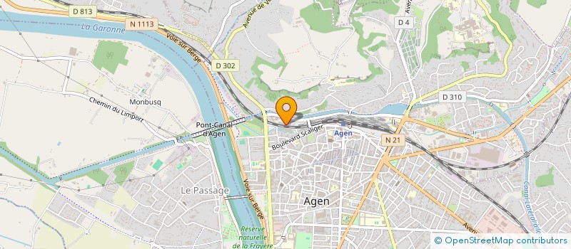 localisation de l'entreprise CENT ELECTRO RADIO COBALTHERAP à AGEN