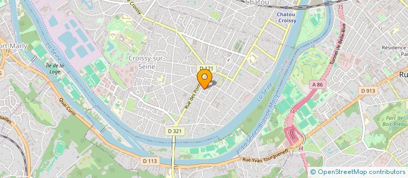 localisation de l'entreprise CENT ETUD CHOREGRAPH BOUCLE à CROISSY-SUR-SEINE