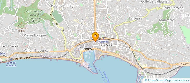 localisation de l'entreprise CENT ETUDES FIDUCIAIRES JURIDIQ COMMERC à CANNES