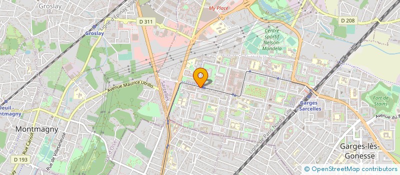 localisation de l'entreprise CENT FACONS  SARCELLES