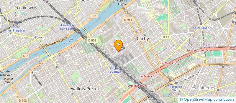 localisation de l'entreprise CENT FAMILLES LAHAYE à CLICHY