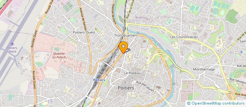 localisation de l'entreprise CENT FORMATI PROFESSION AVOCAT à POITIERS
