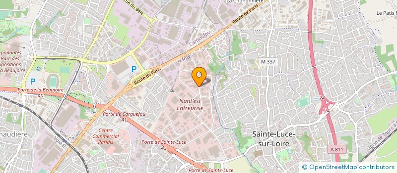 localisation de l'entreprise CENT GEST ENTR BRETAGNE LOIRE à NANTES