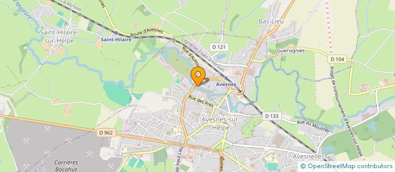 localisation de l'entreprise CENT' HEURES D'AROMES à AVESNES-SUR-HELPE