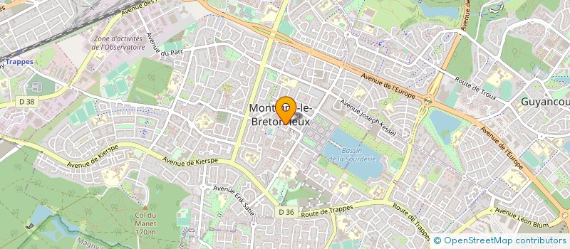 localisation de l'entreprise CENT INFORMAT DROITS FEMMES à MONTIGNY LE BRETONNEUX