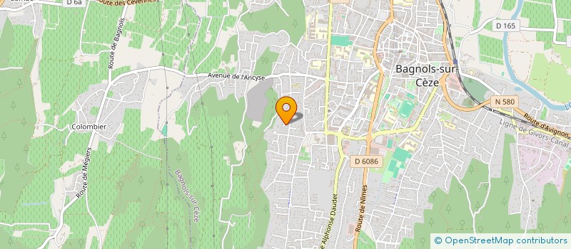 localisation de l'entreprise CENT. INSERT. DEVELOP. EMPLOI FORMATION  SABRAN