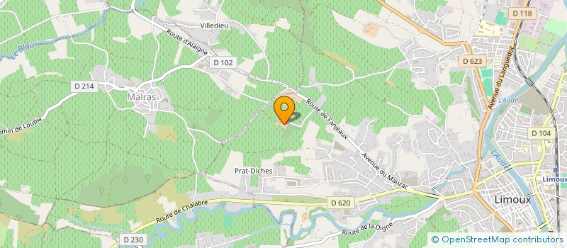 localisation de l'entreprise CENT LIAISON ANALY INTER RECH FORMATION à LIMOUX