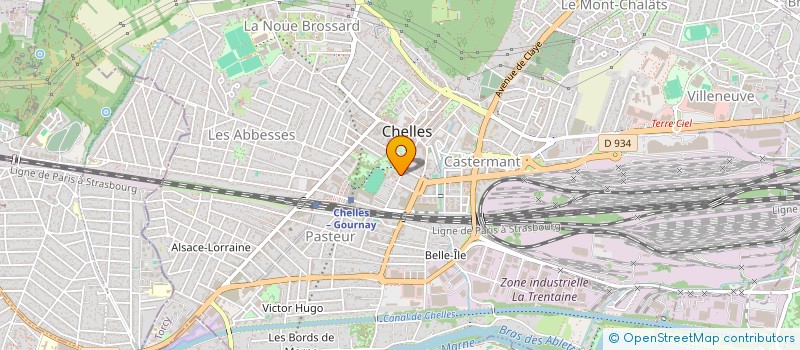 localisation de l'entreprise CENT MEDIC SPORTIF CHELLES  CHELLES