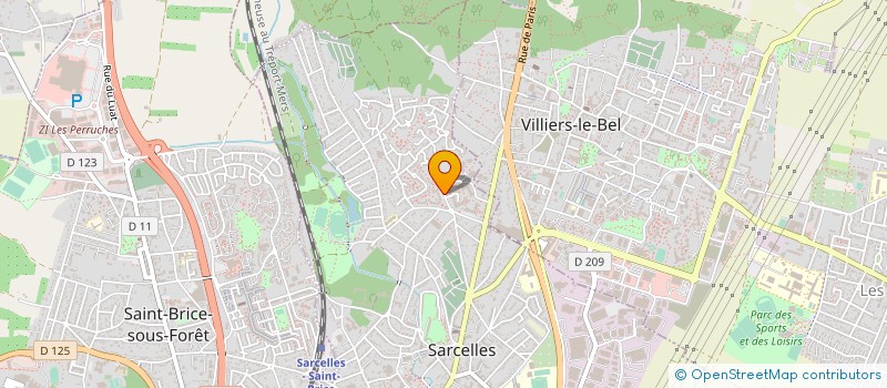 localisation de l'entreprise CENT MEDICAL CHARDONNERETTES à SARCELLES
