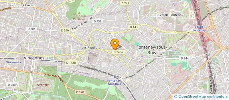 localisation de l'entreprise CENT MONDES DE PLUIE à FONTENAY-SOUS-BOIS