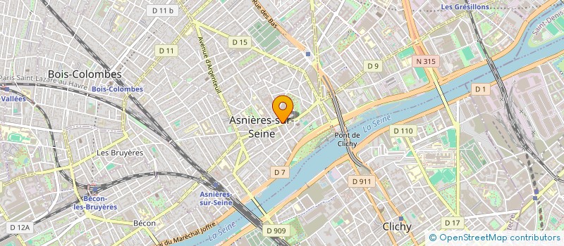 localisation de l'entreprise CENT OPTI SURD HAUTS DE SEINE à ASNIERES-SUR-SEINE