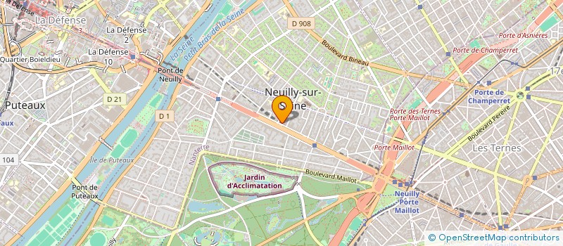 localisation de l'entreprise CENT ORGANIS BATIM TRAV PUBLIC à NEUILLY-SUR-SEINE