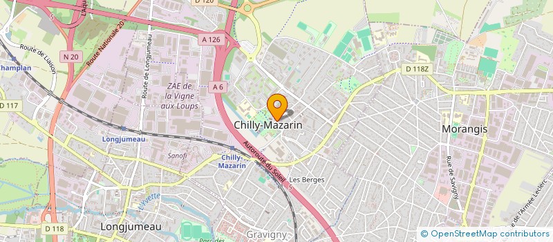 localisation de l'entreprise CENT ORTHOGENIE CHILLY MAZARIN à CHILLY-MAZARIN