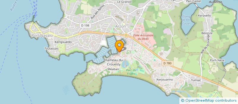 localisation de l'entreprise CENT PATES à ARZON
