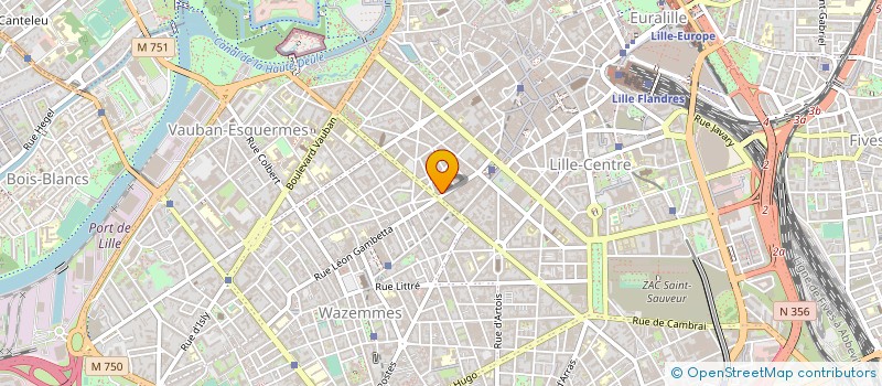 localisation de l'entreprise CENT POUR CENT AFFAIRES à LILLE