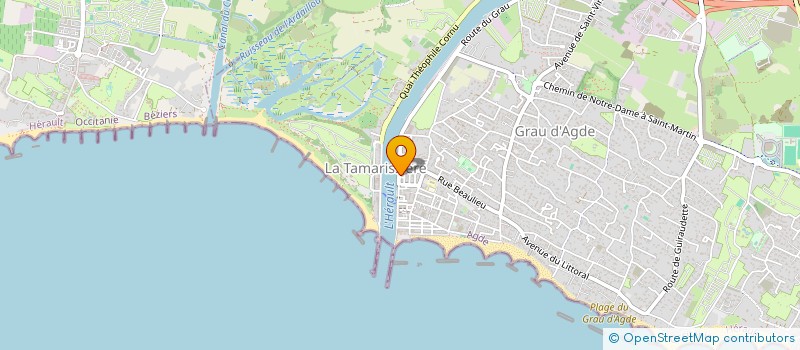 localisation de l'entreprise CENT POUR CENT AGDE  AGDE