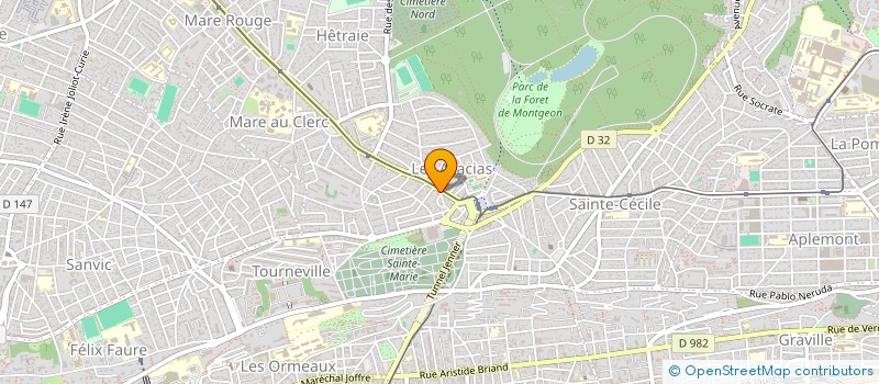 localisation de l'entreprise CENT POUR CENT RESEAUX à LE HAVRE