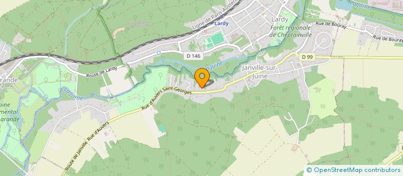 localisation de l'entreprise CENT POUR CENT ROCK  JANVILLE-SUR-JUINE