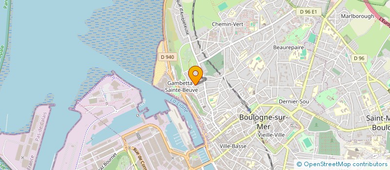 localisation de l'entreprise CENT POUR CENT TWIRLING à BOULOGNE-SUR-MER